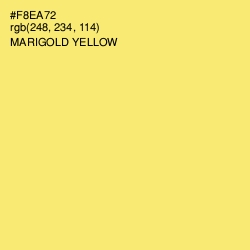 #F8EA72 - Marigold Yellow Color Image